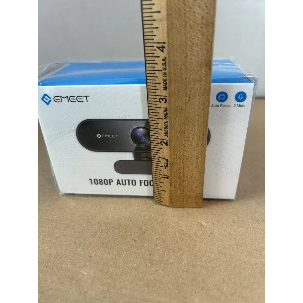 EMEET Nova 1080P Auto Focus Webcam HD USB Camera Dual Mic Factory Sealed New